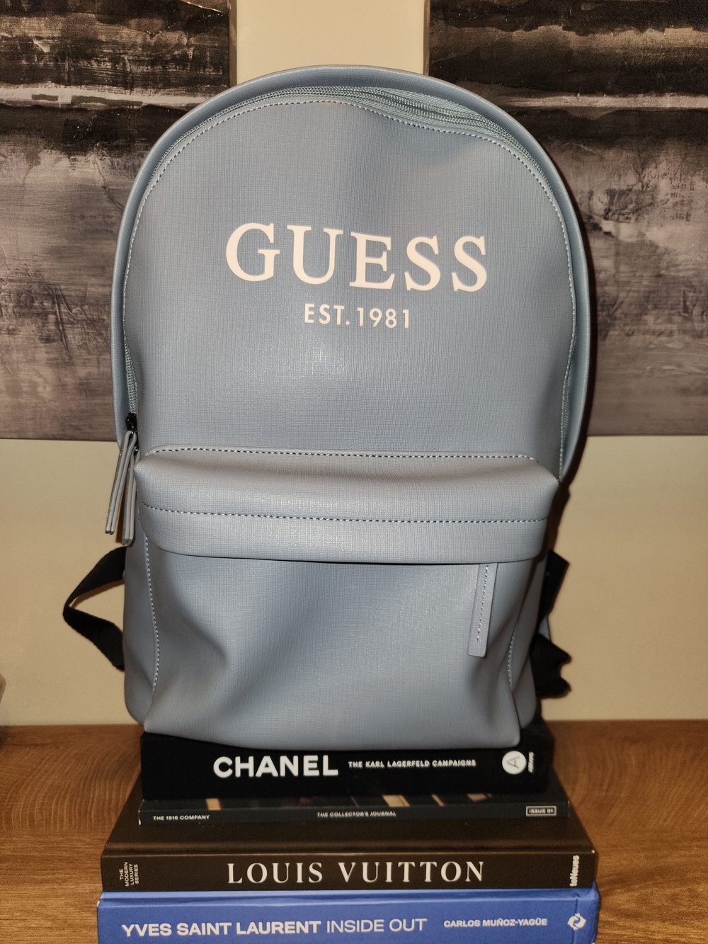 GUESS Light Blue Backpack - Classic Logo